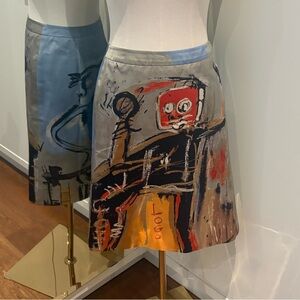 Valentino x Basquiat Silk skirt